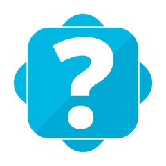 Blue square question mark