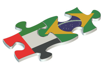 Brazil and United Arab Emirates puzzles from flags