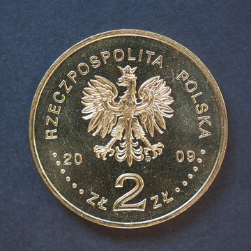 Polish 2 zloti coin