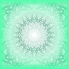 Cover Green Abstract and Batik Ornament