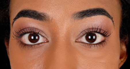Fototapeta premium Big eye's of an African American teenager.