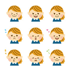 女の子の顔　その1