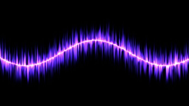 Audio Sound Sine Wave Animation - Loop purple