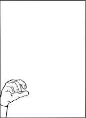 Outline of Open Hand