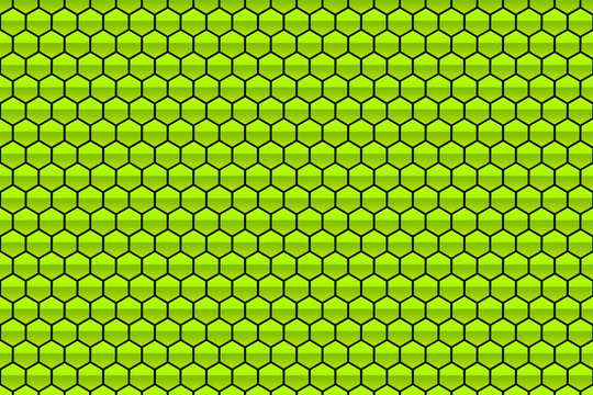 Abstract Green Honeycomb Pattern Background