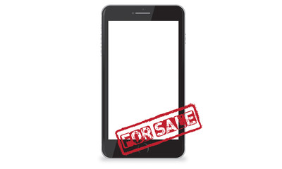 For sale responsive web design and website development vector devices.