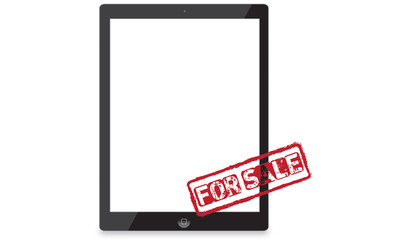 For sale responsive web design and website development vector devices.