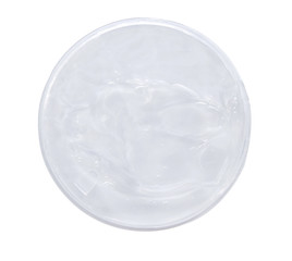 Fresh clear gel isolate on white. (clipping path)