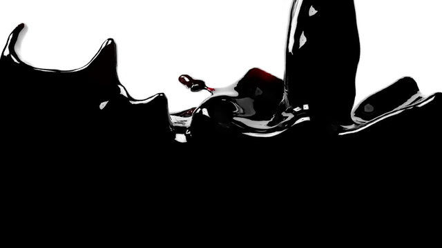 oil fills screen.  fluid flows down . Pouring  screen. liquid fills screen. 