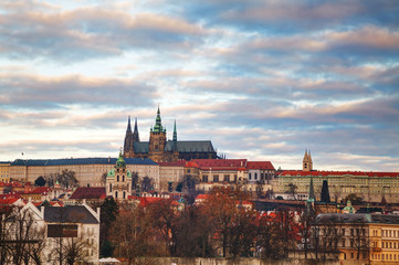 Overview of Prague in the morning