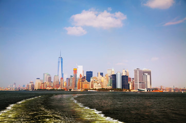 Fototapeta premium Manhattan downtown overview