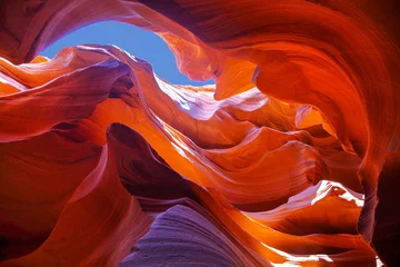 Selbstklebende Fototapete Natur Blick auf den Lower Antelope Canyon in der Nähe von Page, Arizona
