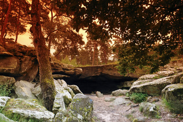 Grotte Béatrix en forêt de Fontainebleau
