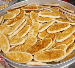 Lukang's ox tongue cakes closeup in Taiwan