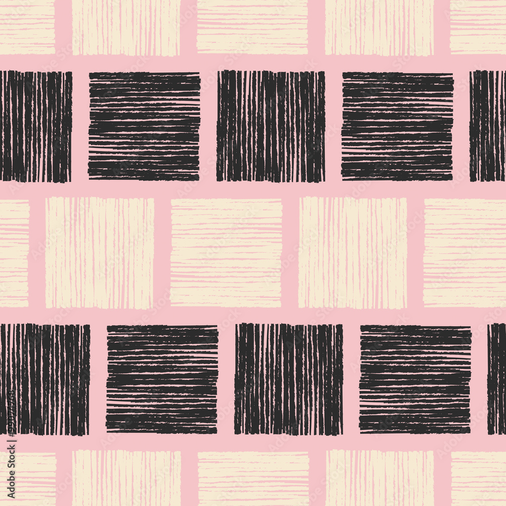 Poster hand drawn abstract seamless pattern