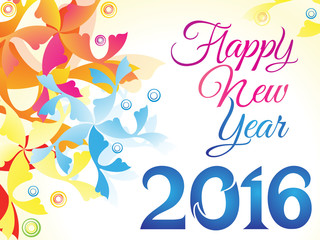 abstract colorful artistic new year background