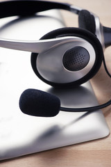 Tablet and microphone headset