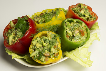 Stuffed paprika with vegetables