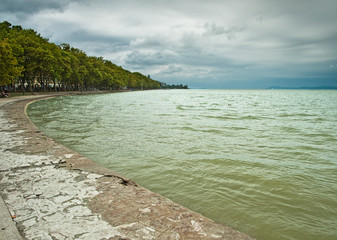 Storm over lake Balaton