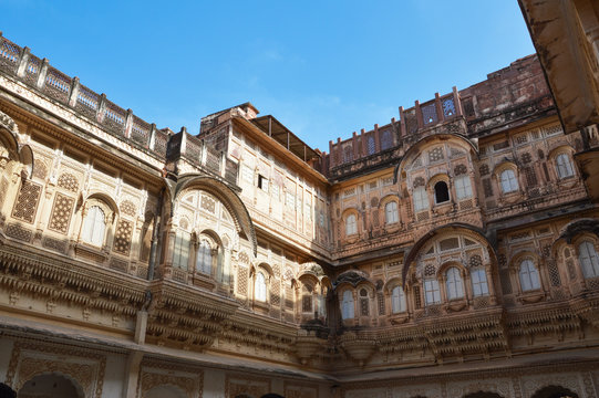 Mehrangarh Fort in Jodhpur, Rajasthan, India