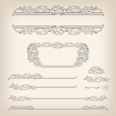 vector set: decorative design elements to embellish your layout