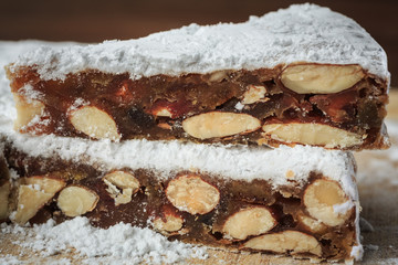 Panforte di Siena (Christmas cake from Tuscany, Italy)