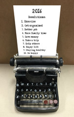 2016 typewriter resolutions