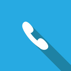 Phone icon,long shadow