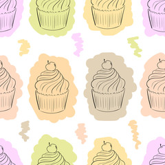 Seamless contours of cake