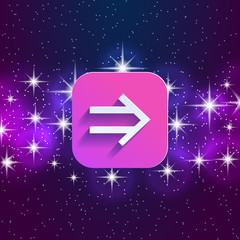 Arrow in night style UI 