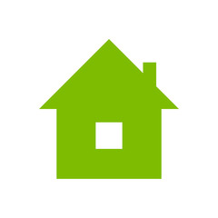 home icon, green icon. eps 10