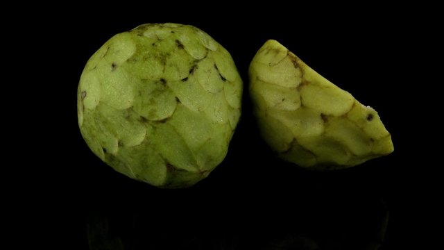 Fresh Custard Apple isolated on black background