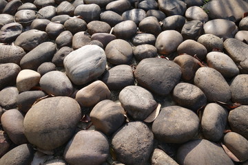 Large pebble stone background