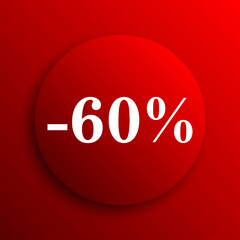 60 percent discount icon