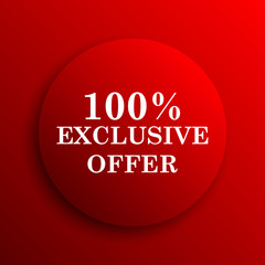 100% exclusive offer icon
