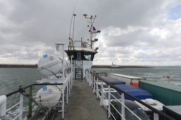 Ferry crossing in the Magellan Strait.