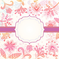 Decorative background with flowers
