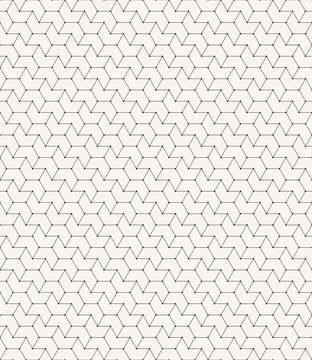 chevron outline pattern with small dots on corners.