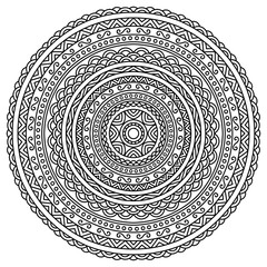 Vector henna tatoo mandala. Mehndi style.