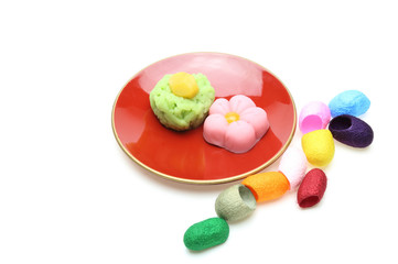 生菓子と繭玉