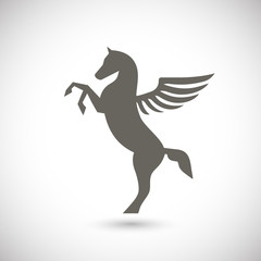 Obraz na płótnie Canvas Pegasus mythical winged horse icon