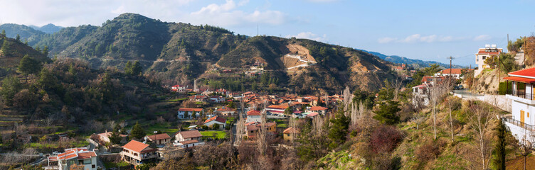 Fototapeta na wymiar Mountain village, Cyprus