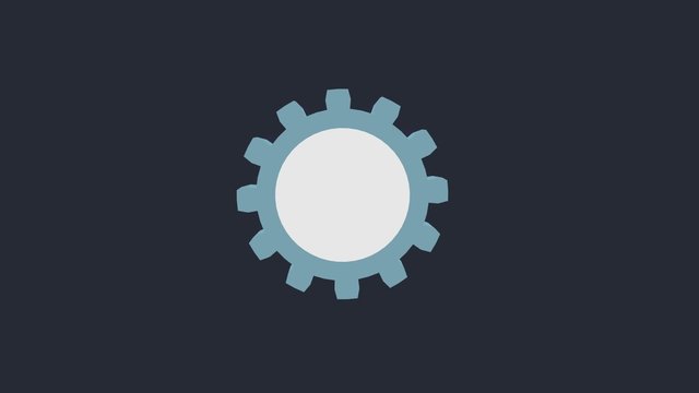 Gears rotate Mechanics seamless FullHD 1080p 2D flat cgi render loopable animation