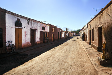 Fototapeta na wymiar San Pedro de Atacama Street