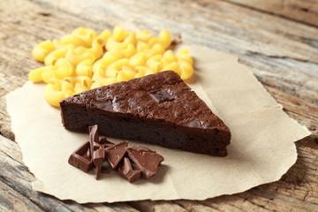 fresh brownie from making homemade