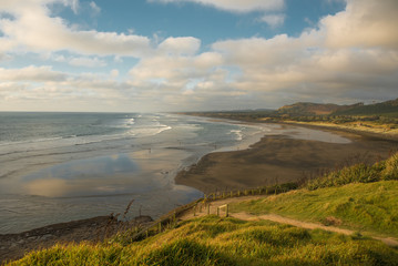 Fototapeta na wymiar Muriwai Beach, Western coast of Auckland region, New Zealand