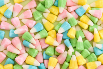 Festive Easter candy corn as a background

