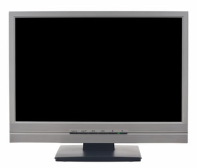 Monitor LCD for computer. Object is isolated on white background without shadows.