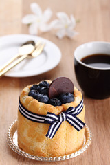 blueberry cake.