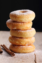 Homemade Sugar Doughnuts.